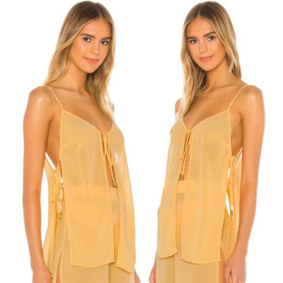 Lovers and Friends Domenica Top in Cantaloupe NWT Size Small - Picture 2 of 3